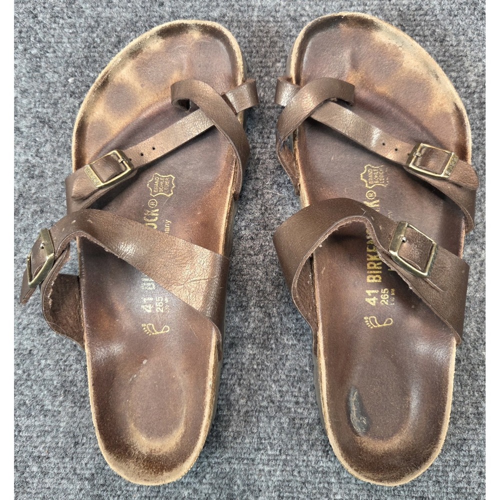 Birkenstock Mayari Birko Flor Sandals Womens 10US 41EU Habana Brown